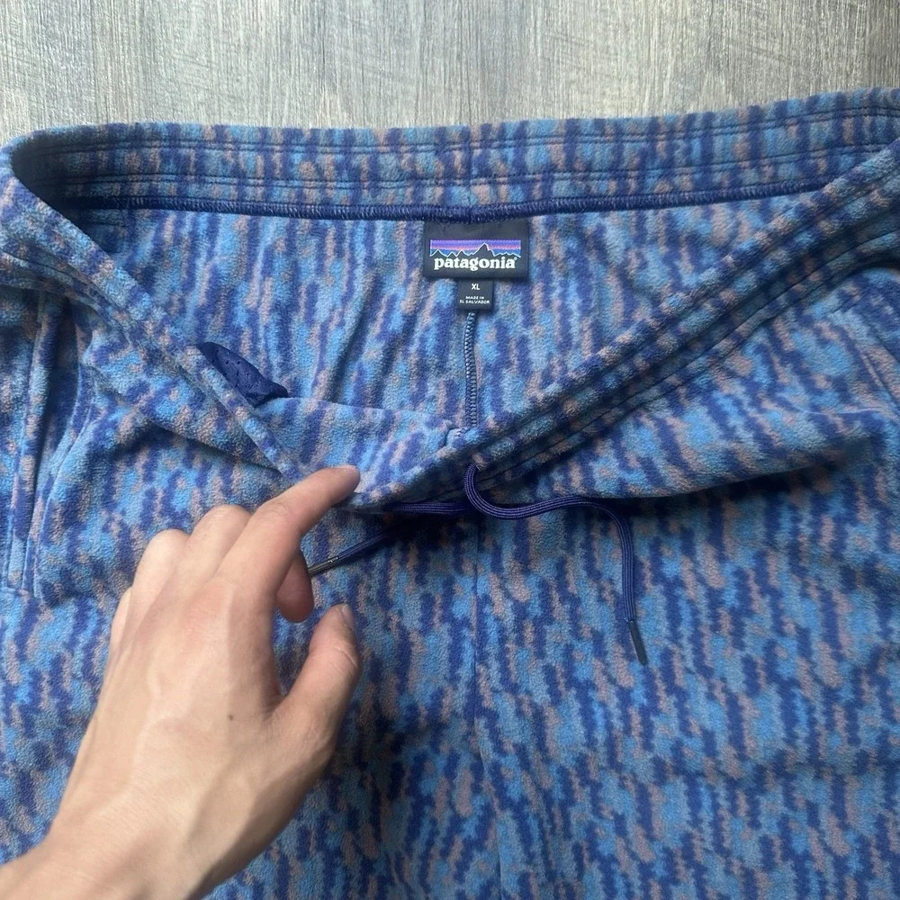 Patagonia Fleece Pants Sweats‎ Bottoms Men's XL Pattern Aztec Trippy Vintage